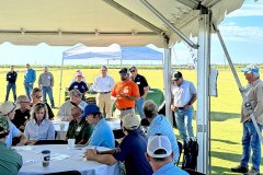 George Farmer speaking at the Celebration Hybrid Bermudagrass Field Day
