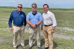 Richard, Tobey and Justin at the original CitraZoy® field at Star’s farm in Martin County in May 2021.